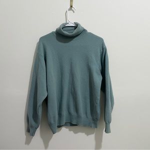 Green Pistachio Green Turtleneck Sweater